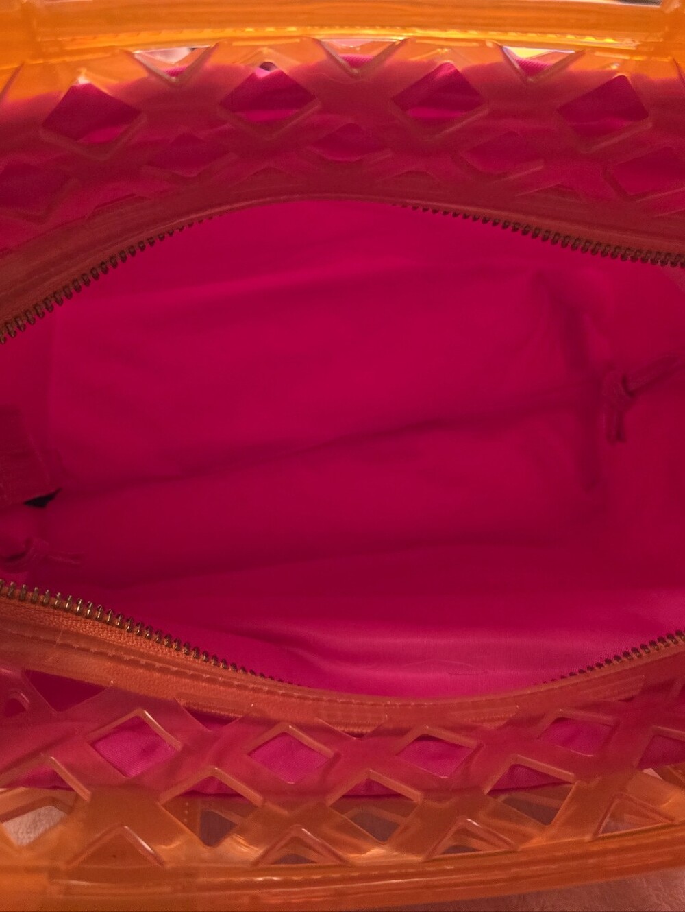 Marc Jacobs Vibrant Orange and Pink Jelly Tote NWT - Picture 11 of 13